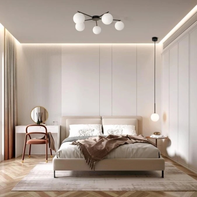 Lampa wisząca pojedyncza kula biała 12cm MARTIN 4502 1xG9 TK Lighting - obrazek 3