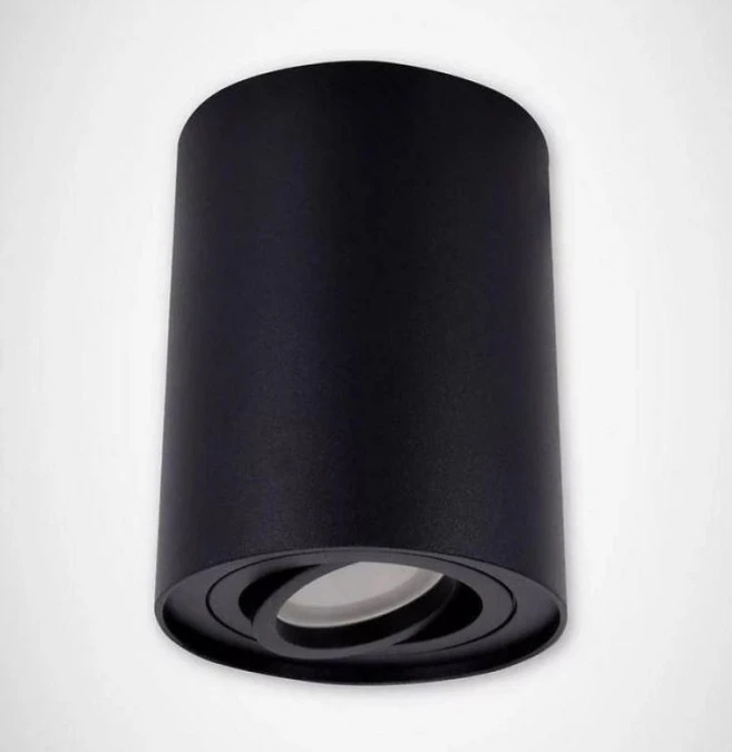 Lampa plafon tuba reflektor HARY C czarny natynkowa GU10 03713 STRUHM - obrazek 2