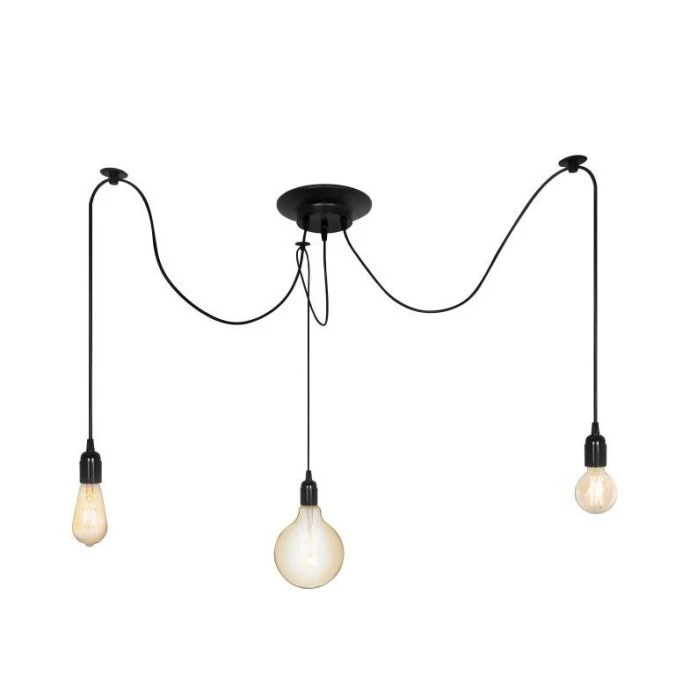 Lampa wisząca ARANEA 3xE27 czarny EDO777187 EDO - obrazek 2