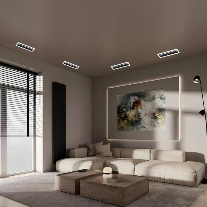 Lampa wpuszczana Solar oprawa podtynkowa biała LED IP20 LP‑0406/5RS WH Light Prestige - obrazek 2