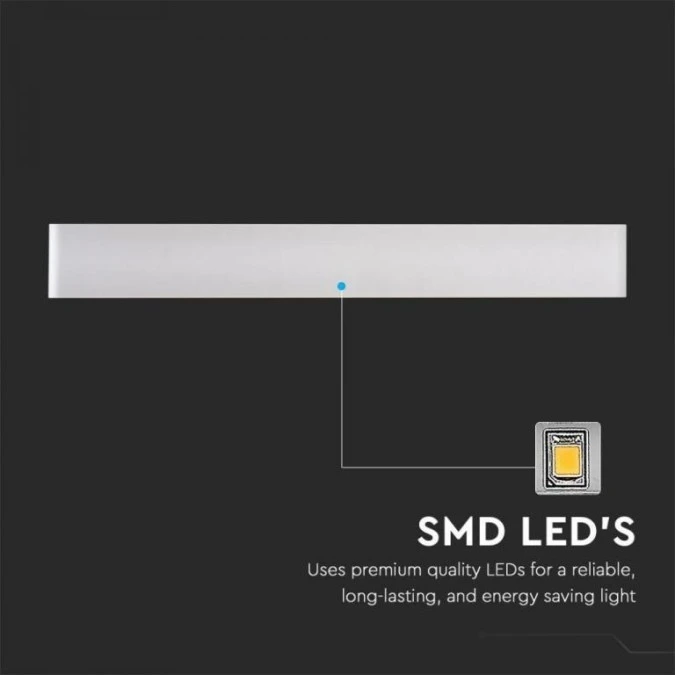 Lampa Ścienna LED 20W 2470lm 4000K IP44 Biały 218536 - obrazek 3