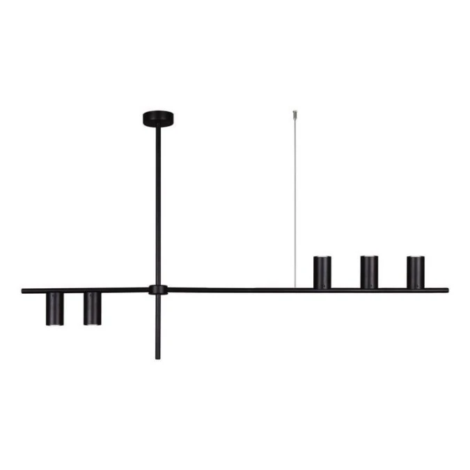 Lampa wisząca ROCCO, niebanalna nowoczesna konstrukcja nad blat, czarna gwint GU10 K‑4755 Kaja Lighting - obrazek 1