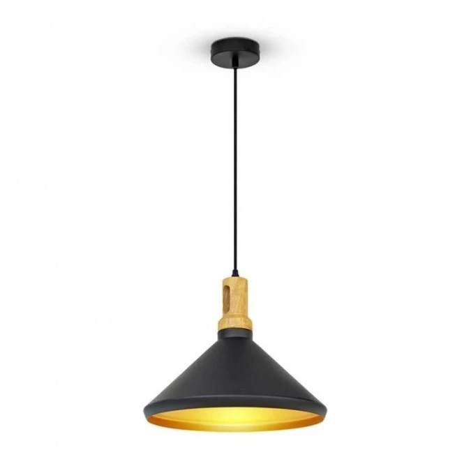 Lampa Wisząca VT‑7535 E27 Max. 60W Czarna 3764 - obrazek 3