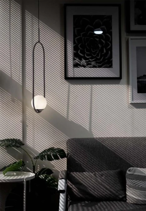 Lampa wisząca z białym szklanym kloszem PARVA na E14 do salonu K‑5100 Kaja Lighting - obrazek 3