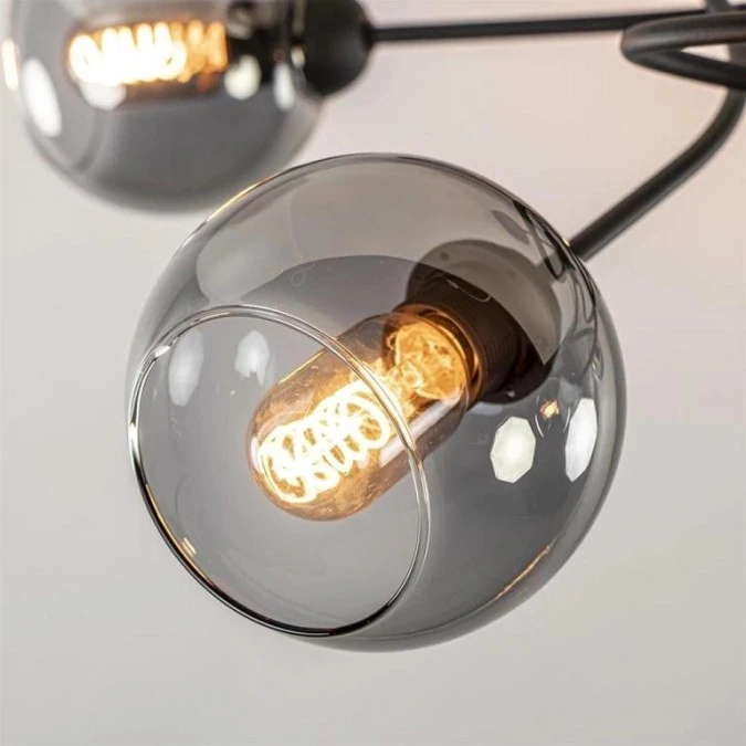 Lampa sufitowa nowoczesna 5xE27 BLOM BLACK - obrazek 2