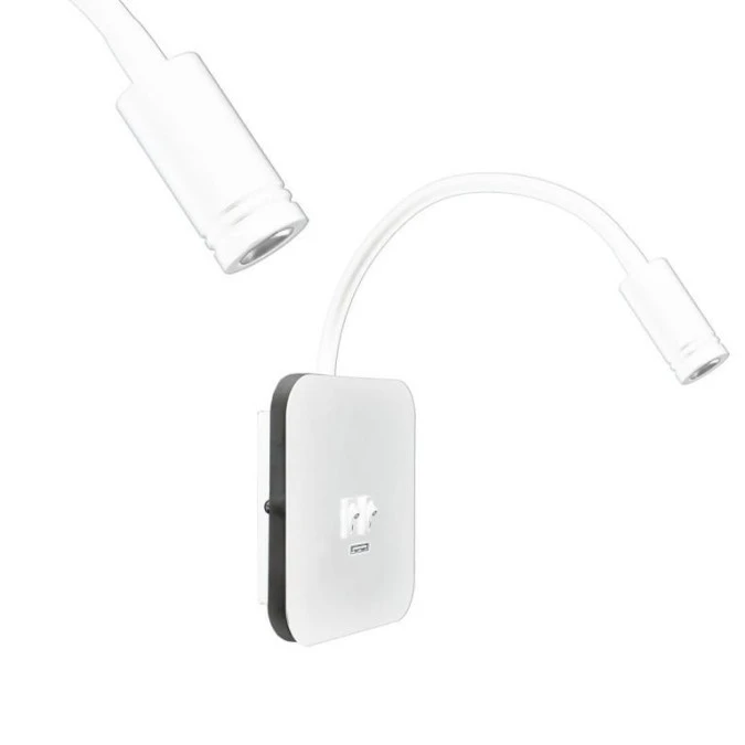 Lampka nocna BASE 8W+2W WHITE ML6351 Milagro - obrazek 1