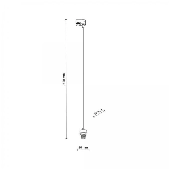 Lampa wisząca na szynę TRACER 1 obwodowy Czarny 5757 TK Lighting - obrazek 3