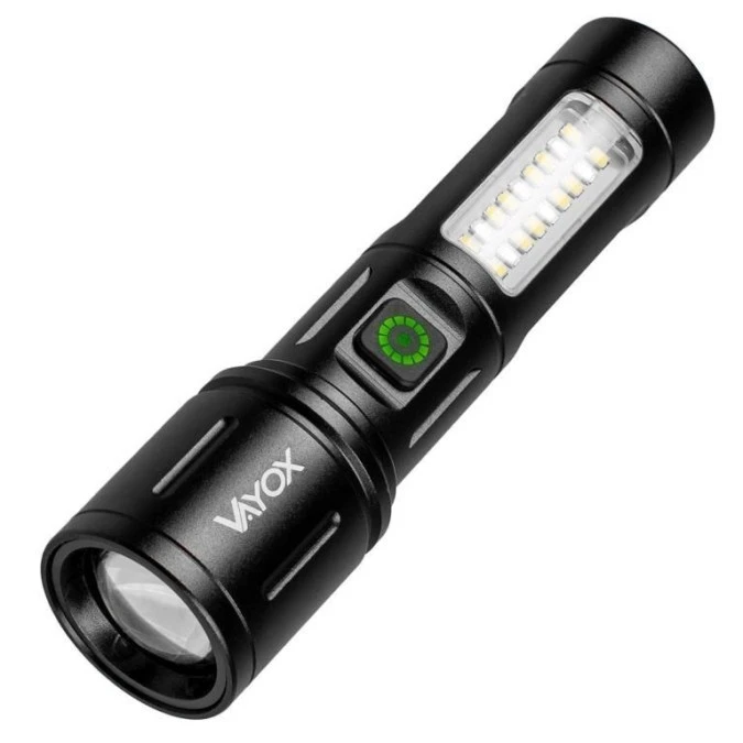 Latarka akumulatorowa taktyczna 260lm 5W LED + SMD VA0181 VAYOX - obrazek 1