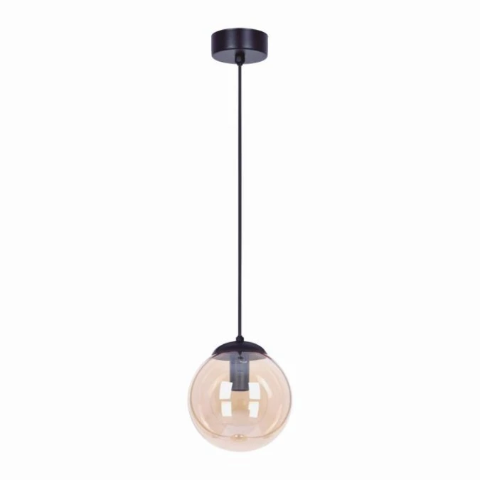 Lampa wisząca DELTA z bursztynowym szklanym kloszem, ma E14 K‑5160 Kaja Lighting - obrazek 1