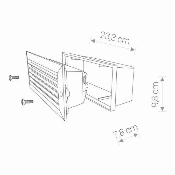 LAMPA ZEWNĘTRZNA DO WBUDOWANIA IP65 ASSAM 4453 Nowodvorski - obrazek 2