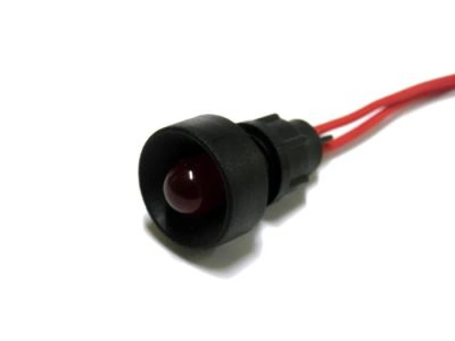Lampka LED czerwona 230V AC/DC (klosz 10mm) - obrazek 1