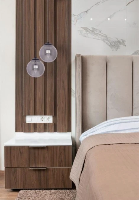 Lampa wisząca GAMMA, szklany grafitowy pojedynczy klosz Ø14 cm na E14 K‑5165 Kaja Lighting - obrazek 3