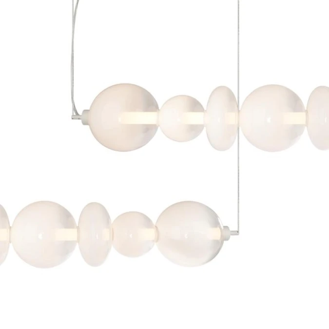 Lampa wisząca DAPHNE WHITE 40W ZŁOTY Ciepła 3000K 40W LED IP20 ML0864 Milagro - obrazek 2