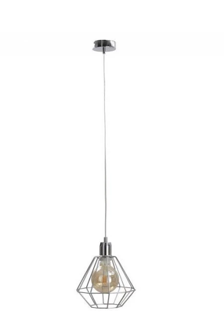 Lampa wisząca loftowa 1xE27 FOSKAL SILVER - obrazek 1