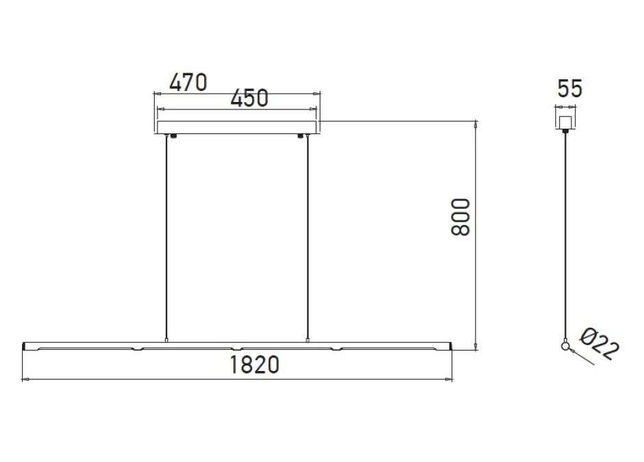 Lampa Wisząca VT‑7036 36W 4000K DESIGNER SLEEK 3892 - obrazek 2