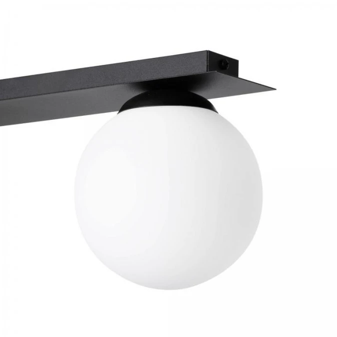 Lampa sufitowa ALBIO reflektory na rozecie – GU10, szklany klosz na E14 do salonu K‑4136 Kaja Lighting - obrazek 3