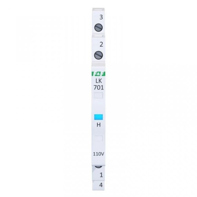 Lampka modułowa 1‑fazowa niebieska 110V AC 1/2 modułu LK‑701B‑110 - obrazek 1