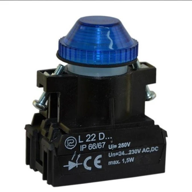 Lampka sygnalizacyjna 22mm niebieska 24V‑230V AC/DC W0‑LDU1‑L22WDB N - obrazek 1