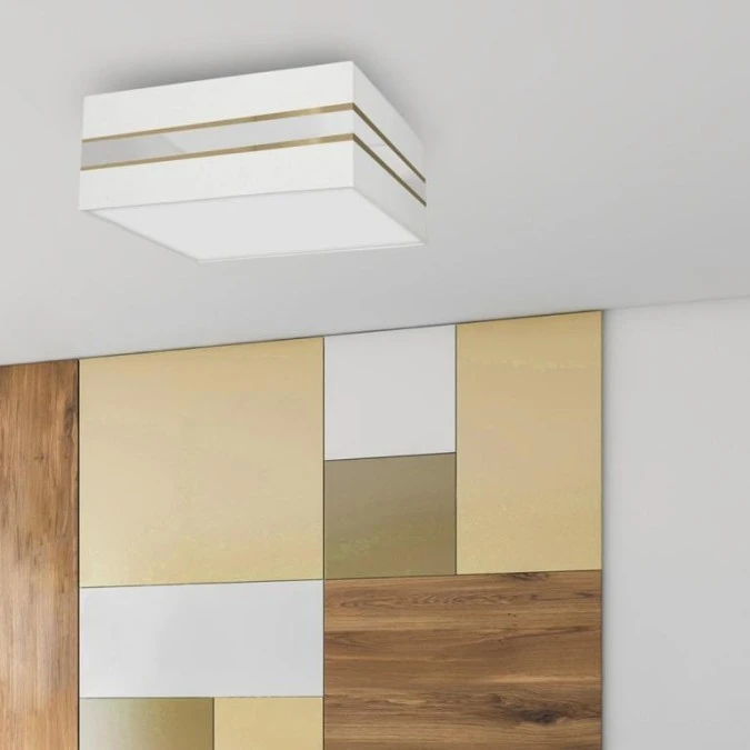 Lampa sufitowa Kwadrat ULTIMO WHITE 3xE27 50cm MLP7348 Milagro - obrazek 3