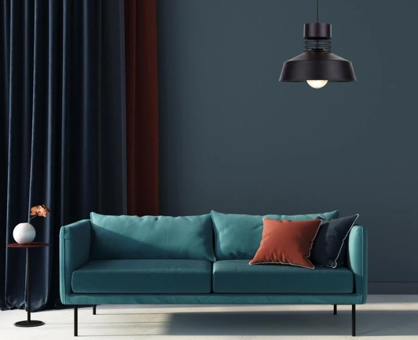 Lampa wisząca nowoczesna loftowa 1xE27 TITANIUM BLACK - obrazek 2