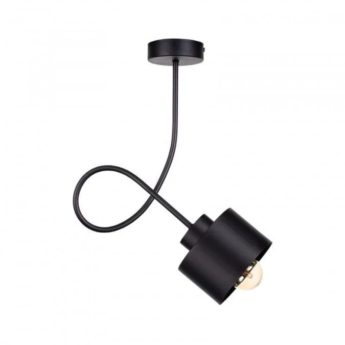 Lampa sufitowa nowoczesna 1xE27 SIMPLY BLACK - obrazek 1