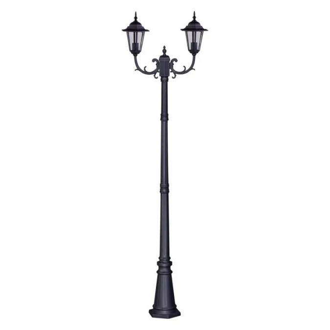 Lampa stojąca zewnętrzna latarnia STANDARD 233cm na E27 IP44 w stylu retro K‑7064A2/2 CZARNY Kaja Lighting - obrazek 1
