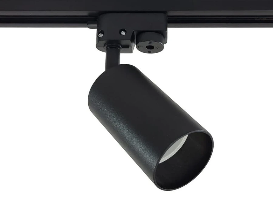 Lampa Szynowa na Żarówkę GU10 Maat Czarna Jednofazowa - obrazek 1
