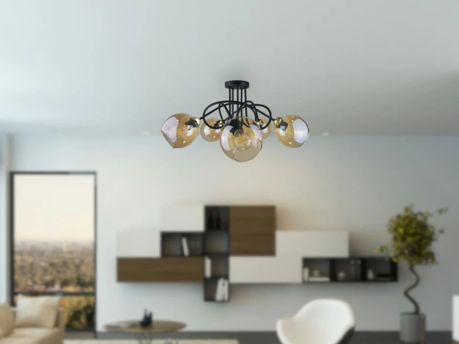 Lampa sufitowa nowoczesna 5xE27 VENUS GOLD - obrazek 2