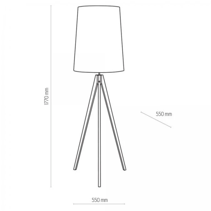 LAMPA PODŁOGOWA WALZ WHITE 5047 TK LIGHTING - obrazek 2