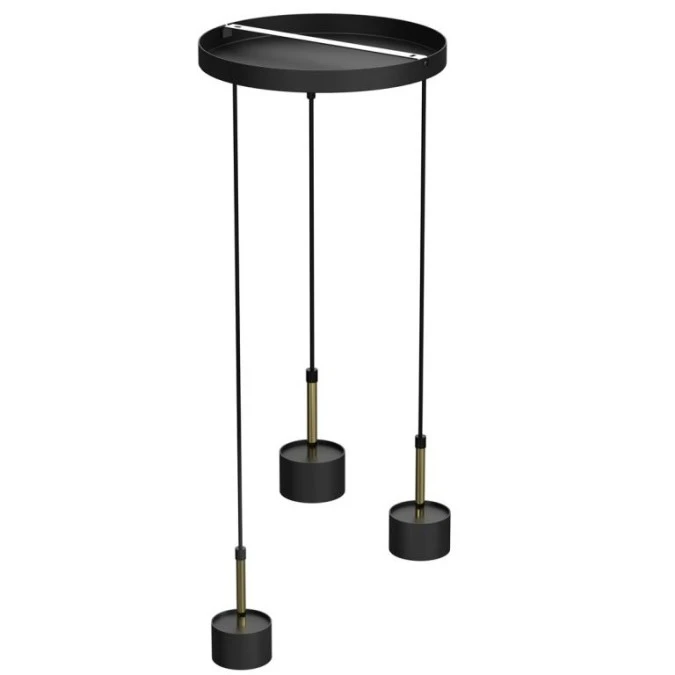 Lampa wisząca ARENA BLACK/GOLD 3xGX53 MLP7762 Milagro - obrazek 3
