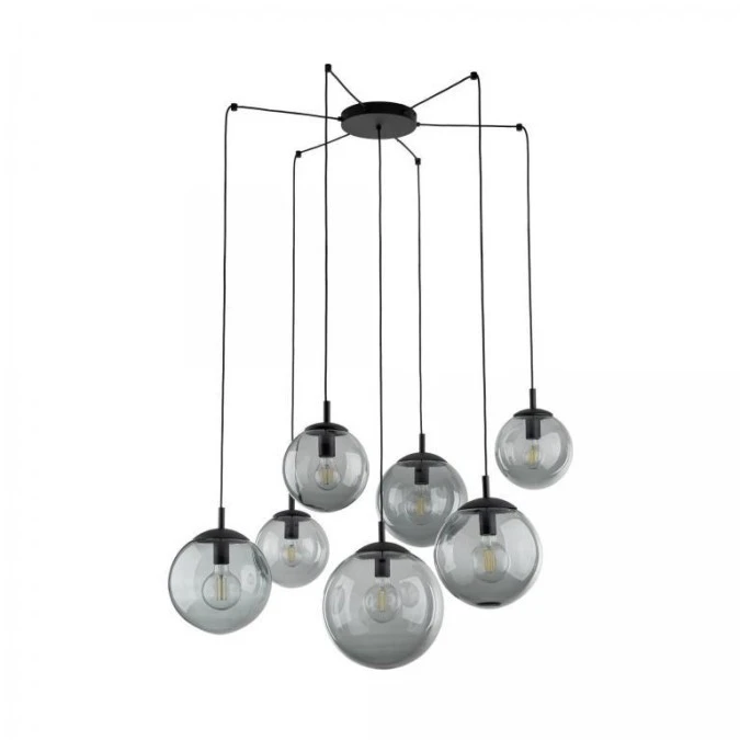 Lampa wisząca typu pająk z 7 szklanymi kloszami ESME E27 5385 TK Lighting - obrazek 1