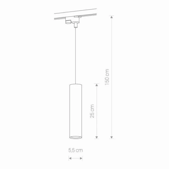 LAMPA WISZĄCA NA SZYNĘ PROFILE EYE GU10 CZARNY 9338 Nowodvorski - obrazek 2