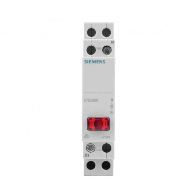 Lampka modułowa 1‑fazowa czerwona 230V 5TE5800 - obrazek 3