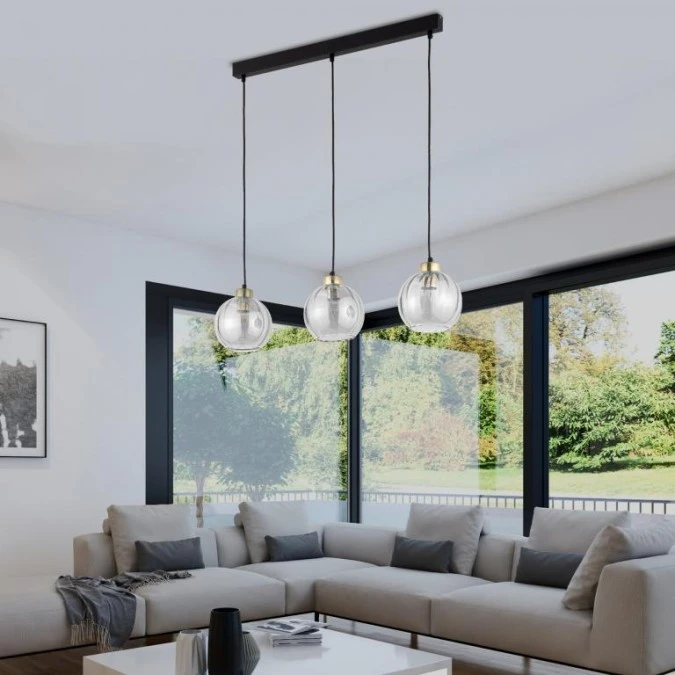 Lampa wisząca DEVI TRANSPARENT 3 PŁ 4580 TK Lighting - obrazek 3
