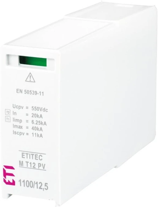 Moduł wymienny ogranicznika przepięć PV typ T1+T2 (B+C) MOD. M T12 PV 550/6,25 S 002440520