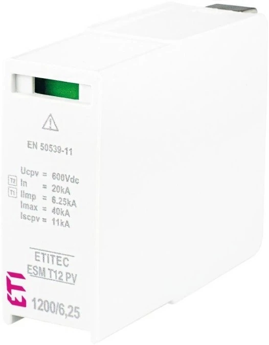 Moduł wymienny ogranicznika przepięć PV typ T1+T2 (B+C) MOD. ESM T12 PV 600/6,25 M 002440643