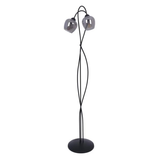 Lampa stojąca SARA czarna, 156 cm, grafitowe szklane klosze K‑5198 Kaja Lighting - obrazek 1