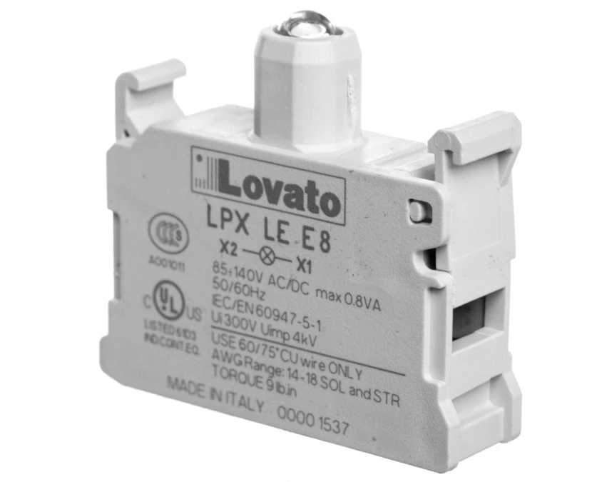 Lampka LED biała światło ciągłe bez adaptera bez zabezpieczenia 85‑140V AC/DC LPXLEE8 - obrazek 1