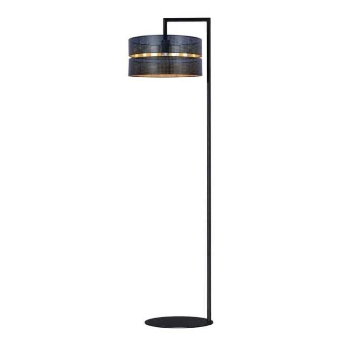 Lampa podłogowa czarna z dekoracyjnym abażurem z serii ZIMBO K‑5225 Kaja Lighting - obrazek 1
