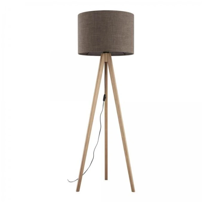 Lampa stojąca trójnóg GRAND SOSNA z brązowym kloszem, 145 cm wysokości 16026 TK Lighting - obrazek 1