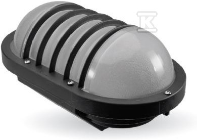 Oprawa ROLLO XL, E27, 100W, srebrna-polipropylen, klosz matowy-szkło, IP54, siatka plastikowa 5902767982368
