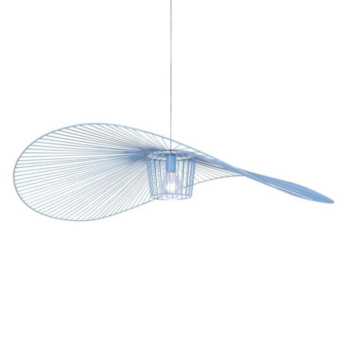 Lampa wisząca KAPELUSZ niebieski, druciany duży stylowy klosz KP‑21 NIEBIESKI Kaja Lighting - obrazek 1