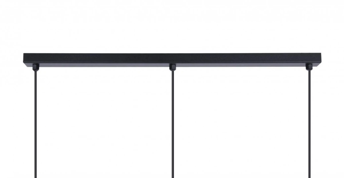 Lampa wisząca FALCON, czarne zwisy na listwie, druciane klosze na GU10 K‑4931 Kaja Lighting - obrazek 3