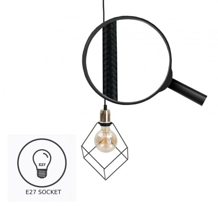 Lampa wisząca loftowa 3x E27 RUBEN GOLD - obrazek 3