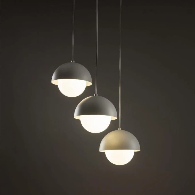 Lampa wisząca potrójna BONO w kolorze beżu na okrągłej rozecie 10206 TK Lighting - obrazek 3