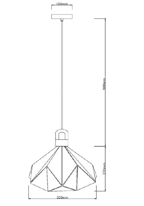 Lampa Wisząca VT‑7323 Drewno Różowa Pryzmat 3951 - obrazek 2