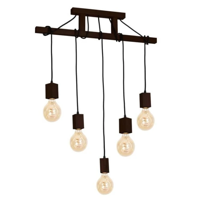 Lampa Wisząca JACK 5xE27 Orzech MLP4361 Milagro - obrazek 2