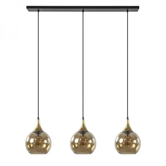 Lampa wisząca nowoczesna 3xE27 CALLISTO BLACK/GOLD - obrazek 2