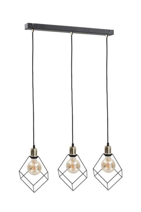 Lampa wisząca loftowa 3xE27 RUBEN GOLD - obrazek 1