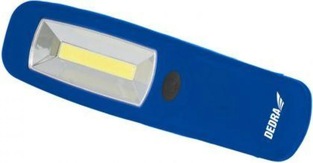 Latarka 3w cob led podłużna z bateriami